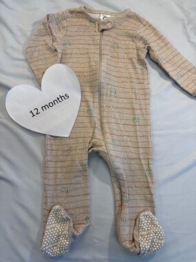 Gerber - footed sleeper with avocado design. 12 months